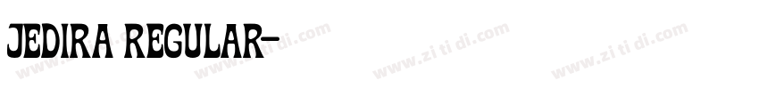 Jedira Regular字体转换